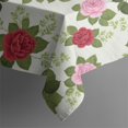 thumbnail image 5 of Pioneer Flower Floral Print Pattern Square Tablecloth, Waterproof Wipeable Spillproof Washable Table Cover for Home Kitchen Party Decor, 42"x42", 5 of 6