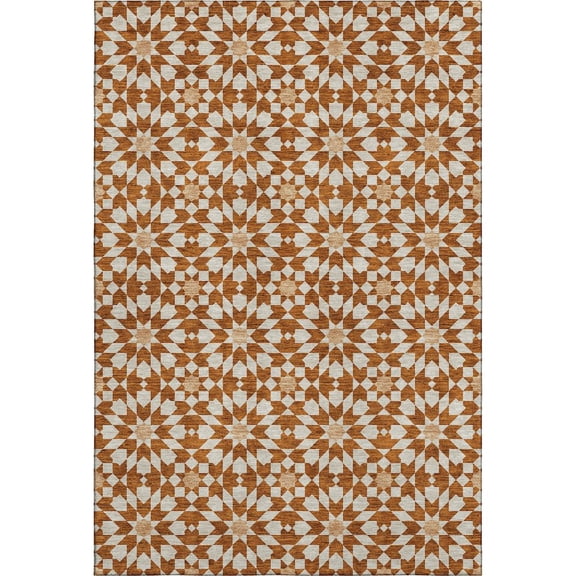 Dalyn Rugs Premium Machine Washable Mayfield AMF734 Paprika 5' x 7'6" Rug