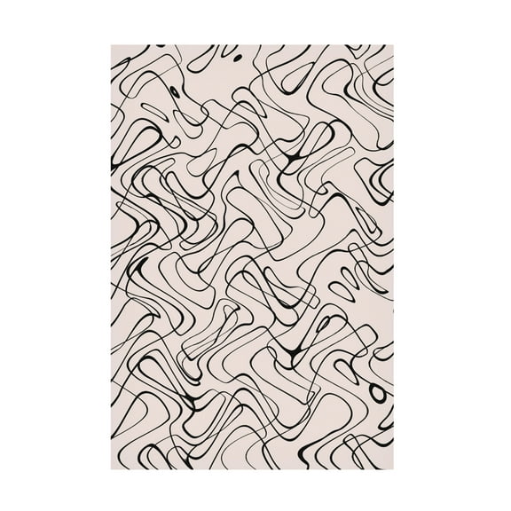 Canvas Wall Art - Treechild 'Thin Wild Line Pattern' Wall Art for Living Room, Bedroom, or Office D?cor by Trademark Fine Art - 12 x 19 Inches