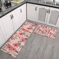 thumbnail image 2 of Pioneer Flower Floral Print Pattern Kitchen Rugs Sets Of 2,Anti Fatigue Kitchen Mat Rugs Non Slip Washable,Decorative Kitchen Floor Mats for Kitchen,Sink,Laundry,17"x30"+17"x47", 2 of 7