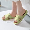 thumbnail image 6 of Anuirheih Slip on Sandals Women,Non-slip Soft Bottom Bathroom Household Non-slip Lightweight Slippers Non-slip Soft Bottom Bathroom Household Lightweight Slippers(Green), 6 of 7
