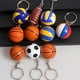thumbnail image 3 of Llavero deportivo de baloncesto, voleibol, fútbol, colgante de bola de simulación de cuero PU, suministros para fanáticos, pequeños obsequios creativos, 3 of 5