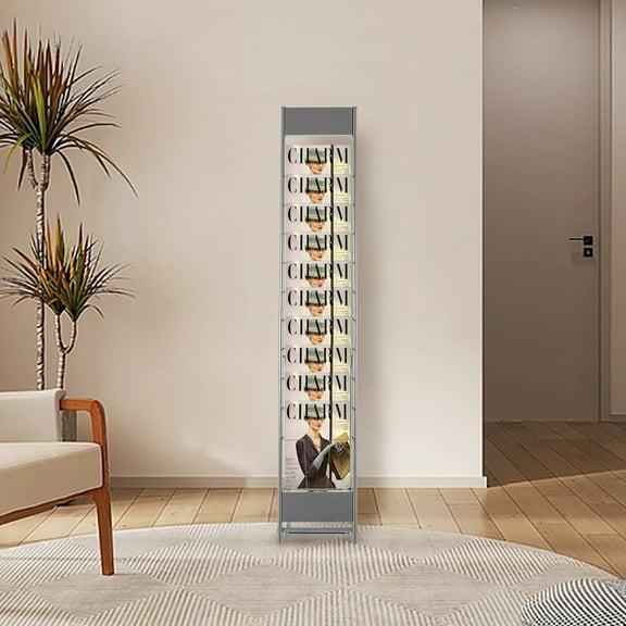 Peakora Magazine Holder Brochure Stand, Detachable Brochure Display Stand, Magazine Rack for Newspaper and Products Exhibition