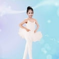 thumbnail image 2 of IBASETOY Toddler Tulle Skirt White 1 Set Dancing Costume for Little Girls in Spring, 2 of 8