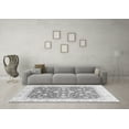 thumbnail image 3 of Ahgly Company Indoor Round Abstract Gray Modern Area Rugs, 6' Round, 3 of 4