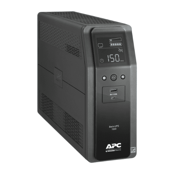 APC UPS Battery Backup Surge Protector, 1500VA, 900W Uninterruptible Power Supply, Back-UPS Pro (BN1500M2) - Black