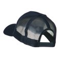 thumbnail image 3 of Circular Celtic Design Embroidered Trucker Cap - Navy OSFM, 3 of 5