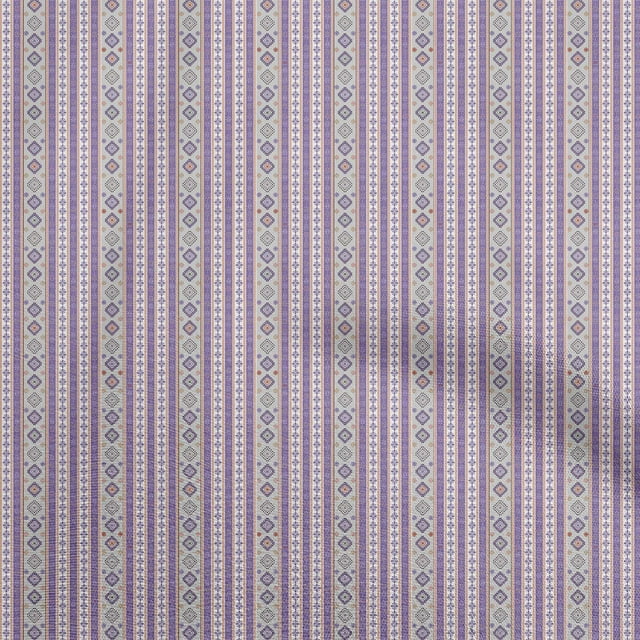 oneOone Rayon Purple Fabric Asian Kilim Craft Projects Decor Fabric Printed By The Yard 56 Inch Wide