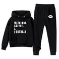Baby Boy Outfits Winter Cartoon Rugby Letter Hoodie and Sweatpants ...