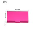 thumbnail image 2 of Professional Business Card Holder Aluminum Pocket Credit Card Case, Rose Red 2 Pack, 2 of 5