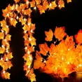 thumbnail image 2 of Cheapark Thanksgiving Maple Leaf Lantern String Led Simulation Light For Harvest Festival Decoration Festive String Lights Indoor Outdoor, 2 of 8