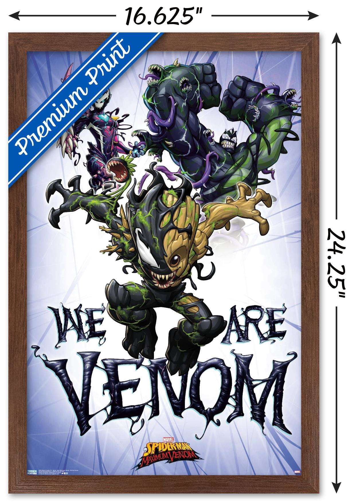 Marvel Comics TV - Spider- Man: Maximum Venom - We Are Venom Wall Poster, 14.725" x 22.375", Framed
