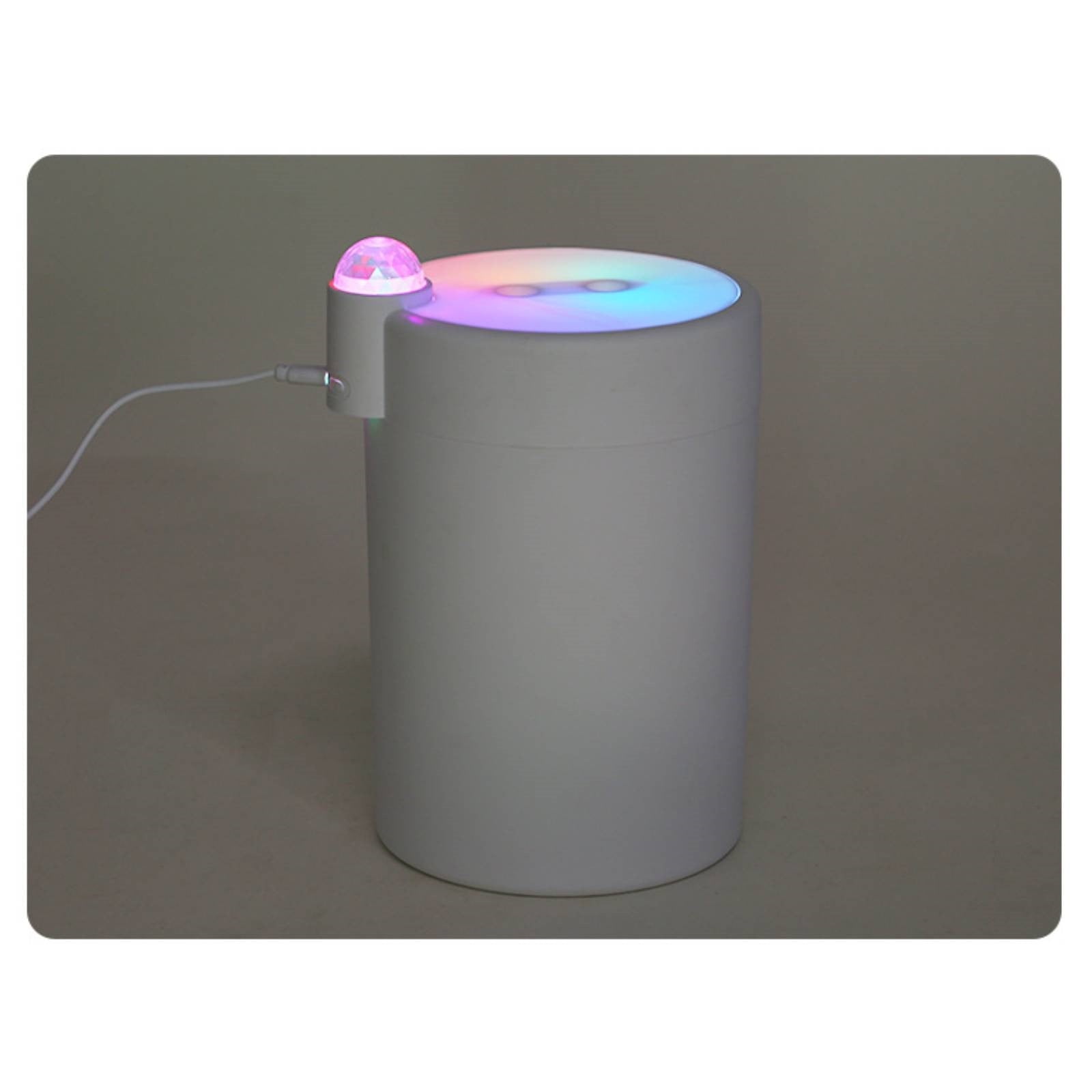Dengmore Humidifiers For Bedroom 2L Cool Mist Humidifier for Bedroom USB Portable Desk Humidifier Quiet Humidifier with 2 Mist Modes and 7-Color Light, Home