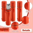 thumbnail image 3 of 4 Piezas Tubo de Almacenamiento de Varillas de 14 Pulgadas Contenedor de Varillas de Soldadura A Prueba de Aire Impermeable Naranja, 3 of 6