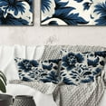 thumbnail image 3 of Designart "Azure Harmony Damask I" Damask Printed Throw Pillow, 3 of 5