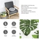 thumbnail image 4 of Cojín redondo para silla de bistró de 15 pulgadas, cojín decorativo para asiento de interior y exterior, cojín grueso y suave para silla para el hogar, oficina, jardín y Patio, 4 of 8