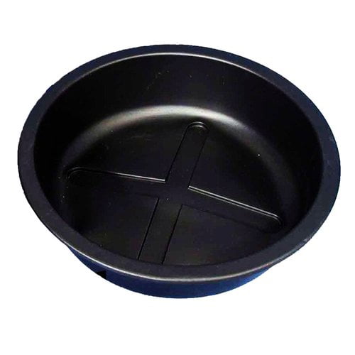 Real Wood Products Shallow Whiskey Barrel Saucer