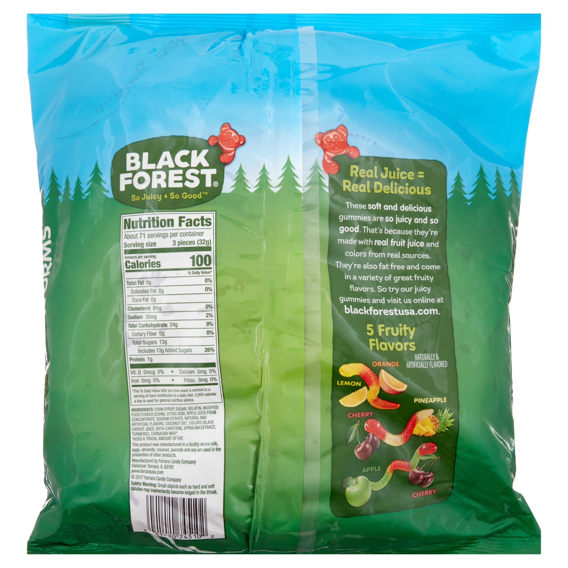 Black Forest Gummy Worms Bag, 5 Lb