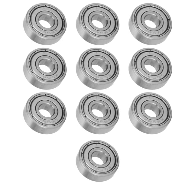 Kozelo 2pz Cuscinetto Assiale a Sfere F8-22M - [8mm x 22mm x 7mm] Cuscinetto Assiale Miniature Acciaio Cromato con Rondella per Uso Macchine Utensili