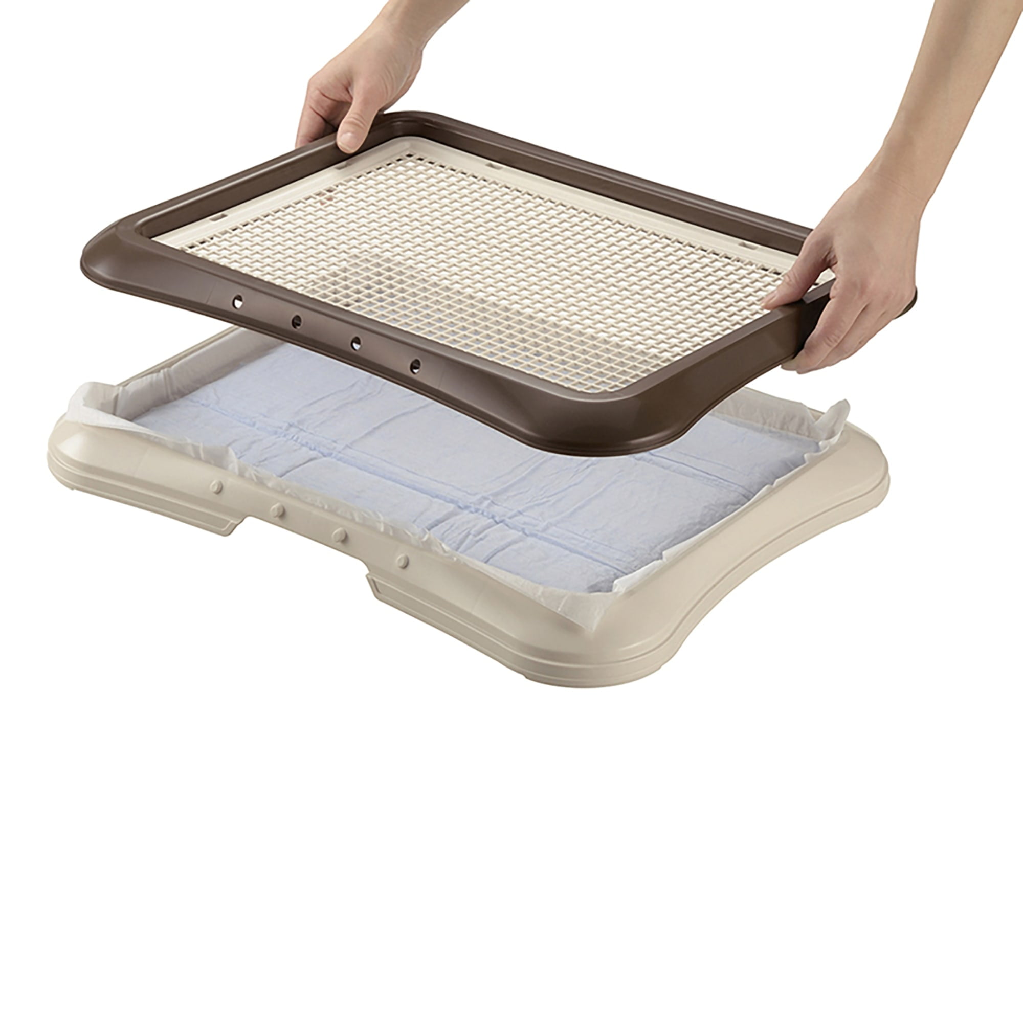 Richell Paw Trax Mesh Training Tray, Potty Training Tray for Dogs