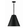 thumbnail image 3 of 8687-MK-GA-Crystorama Lighting-Alston - 3 Light Pendant-Matte Black/Antique Gold Finish    -Traditional Installation, 3 of 15