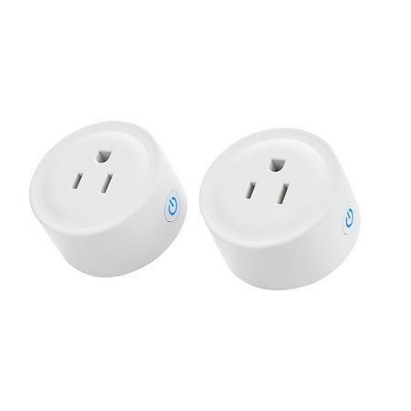 2 Pack WiFi Smart Plug Timing Switch Voice Control Work with Amazon Alexa Echo