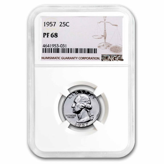 1957 Washington Quarter PF-68 NGC