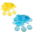 thumbnail image 6 of HEVIRGO 100Pcs 19mm Bingo Chips Transparent Color Counting Math Game Counters Markers, 6 of 10