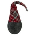 thumbnail image 5 of Northlight Plaid Bendable Hat Gnome Sitting Christmas Decoration - 25" - Red and Gray, 5 of 5