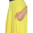thumbnail image 3 of White Mark Women's Mid Length Fit and Flare Skirt, 3 of 5