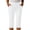 White, variant on BUIGTTKLOP Capri Pants for Women High Waisted Business Casual Cropped Pants Straight Leg Work Office Capris with Pockets
