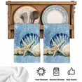 thumbnail image 5 of Blue Coastal Starfish Kitchen Towels Set of 2, Vintage Grey Nautical Coral Summer Absorbent Dish Towels for Kitchen, Microfiber Hand Towel, Quick Drying Tea Towel for Cleaning Decorative Dishcloths, 5 of 7