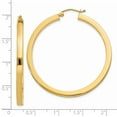 thumbnail image 4 of 14k 3mm Polished Square Hoop Earrings 14k Yellow Gold Earrings, 4 of 4