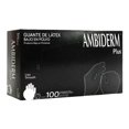 thumbnail image 2 of Guantes descartables Ambiderm Plus color negro talle S de látex con polvo x 100 unidades, 2 of 2