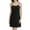Black, variant on Women's Self Bra Nightgown Casual Summer Soft Spaghetti Straps Sleeveless Loose Camisoles Sleepwear, S XL