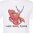thumbnail image 4 of Inktastic More Beads, Please Cute Mardi Gras Crawfish T-Shirt, 4 of 5