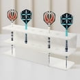 thumbnail image 5 of ZheElen 1 Set Wall Hanger Acrylic Material Practical Mounting Bracket Light Weight Easy to Install Display Stand White 1Set, 5 of 5