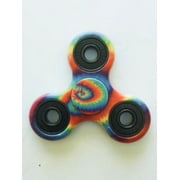 Cp Tri Hand Spinner Fidget Spinners 60s Tie Dye Design Toy Stress Reducer Ball Bearing - May help with ADD, ADHD, Anxiety, and Autism Adult Children