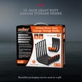 thumbnail image 2 of Garage Hooks HORUSDY, paquete de 10 ganchos utilitarios, 9 y 6 pulgadas, de alta resistencia, 2 of 9