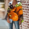 thumbnail image 2 of Mujer Otoño Invierno Casual Sexy Moda Camisa Halloween Impreso Manga Larga Puff Cuello V Jersey Top Fridja fjkfkj7728, 2 of 6