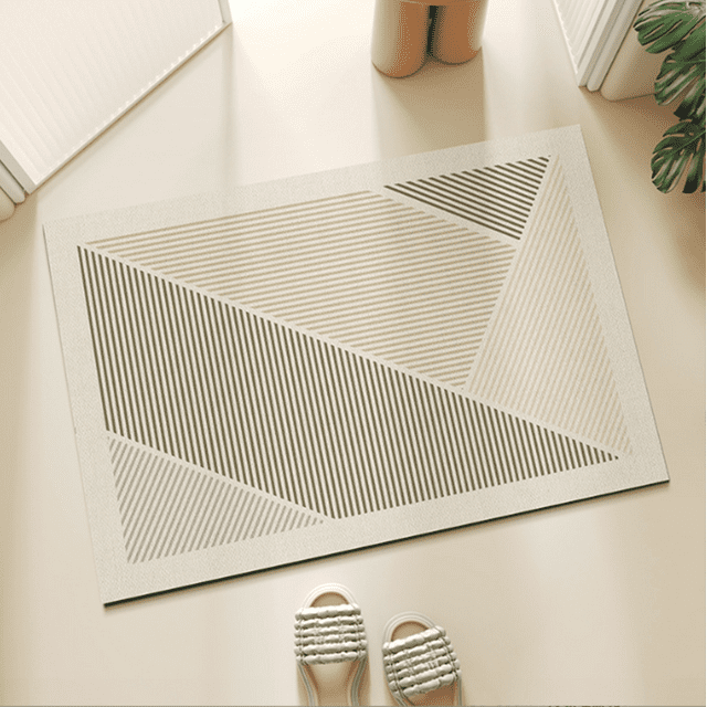 Namzi Bathroom Rug Mat , Non-Slip Plush Shaggy Bath Carpet, Mottled Light And Shadow,16*24inch