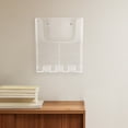 thumbnail image 3 of Portadocumentos acrílico de pared transparente para colgar, tamaño A4, ideal para carteles, folletos y revistas, oficina., 3 of 7