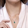 thumbnail image 3 of ANGARA Natural Classic Round Emerald Solitaire Pendant in 14K Yellow Gold for Women (Size-4mm) | May Birthstone, Birthday, Anniversary, Jewelry Gift for Women | Natural Emerald Necklace, 3 of 9