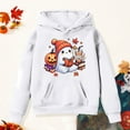 thumbnail image 4 of KPOPLK Toddlers and Babies' Zip Hoodie Sweatshirt(11-12 Years,White), 4 of 5