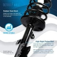 thumbnail image 4 of Detroit Axle - Front Struts for 2004-2009 Toyota Prius Complete 2 Struts w/Coil Spring 2005 2006 2007 2008 Replacement Quick Install Ready Struts Assembly, 4 of 7