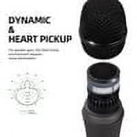 D Debra Audio DY-80 Wired Handheld Dynamic Microphone, Hi-Fi Cardioid Vocal Mic with Mic Clip, Metal Karaoke Mic for Speech, Wedding, Conference, Interview, Stage Performance