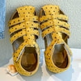 thumbnail image 5 of Staki Girls Dress Shoes Toddler Girls Sandals Little Girls Kids Summer Shoes Toddler Sandals(Yellow,8 Toddler), 5 of 7