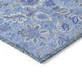 thumbnail image 4 of HomeRoots 580589 8 x 10 ft. Floral Washable Indoor & Outdoor Rectangle Area Rug, Navy Blue & Denim Blue, 4 of 5