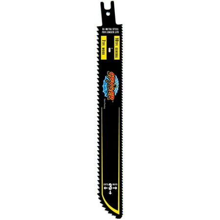 Diamond Reciprocating Saw Blades 200009 7 by 10 TPI Bore-Blade, Universal Blades fit all reciprocating saws By Spyder ()