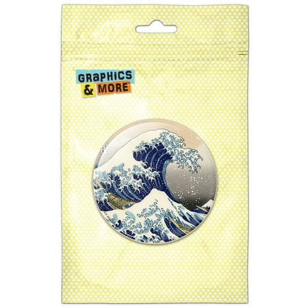 - The Great Wave Off Kanagawa Painting Katsushika Hokusai Pinback Button Pin Badge